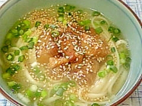 沖縄そば風☆豚軟骨塩うどん☆